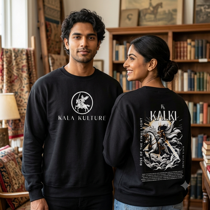 Kalki Oversized Sweatshirt — End of the Dark Age Illustration Tee