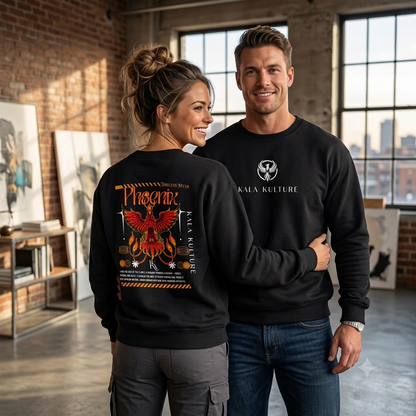 Phoenix Reborn Oversized Sweatshirt — Rise Through the Ashes