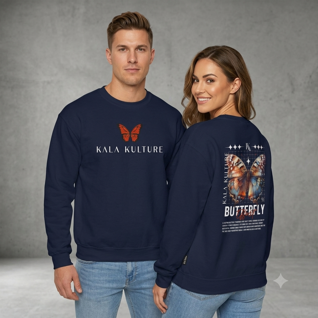 Butterfly Effect Oversized Sweatshirt — Change Begins With a Single Move