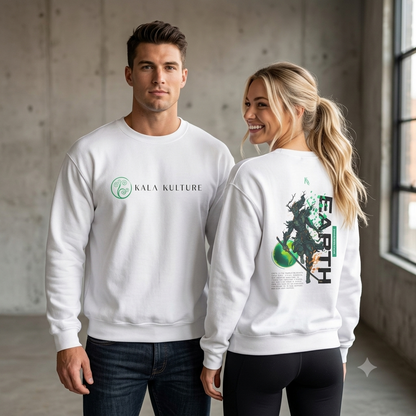 Earth Oversized Sweatshirt — Rooted Strength Illustration Tee