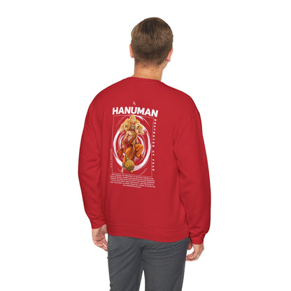 Hanuman Oversized Sweatshirt — Courage & Bhakti Illustration Tee