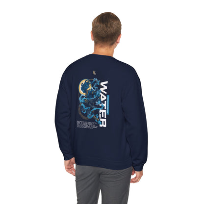 Water Oversized Sweatshirt — Calm & Clarity Illustration Tee