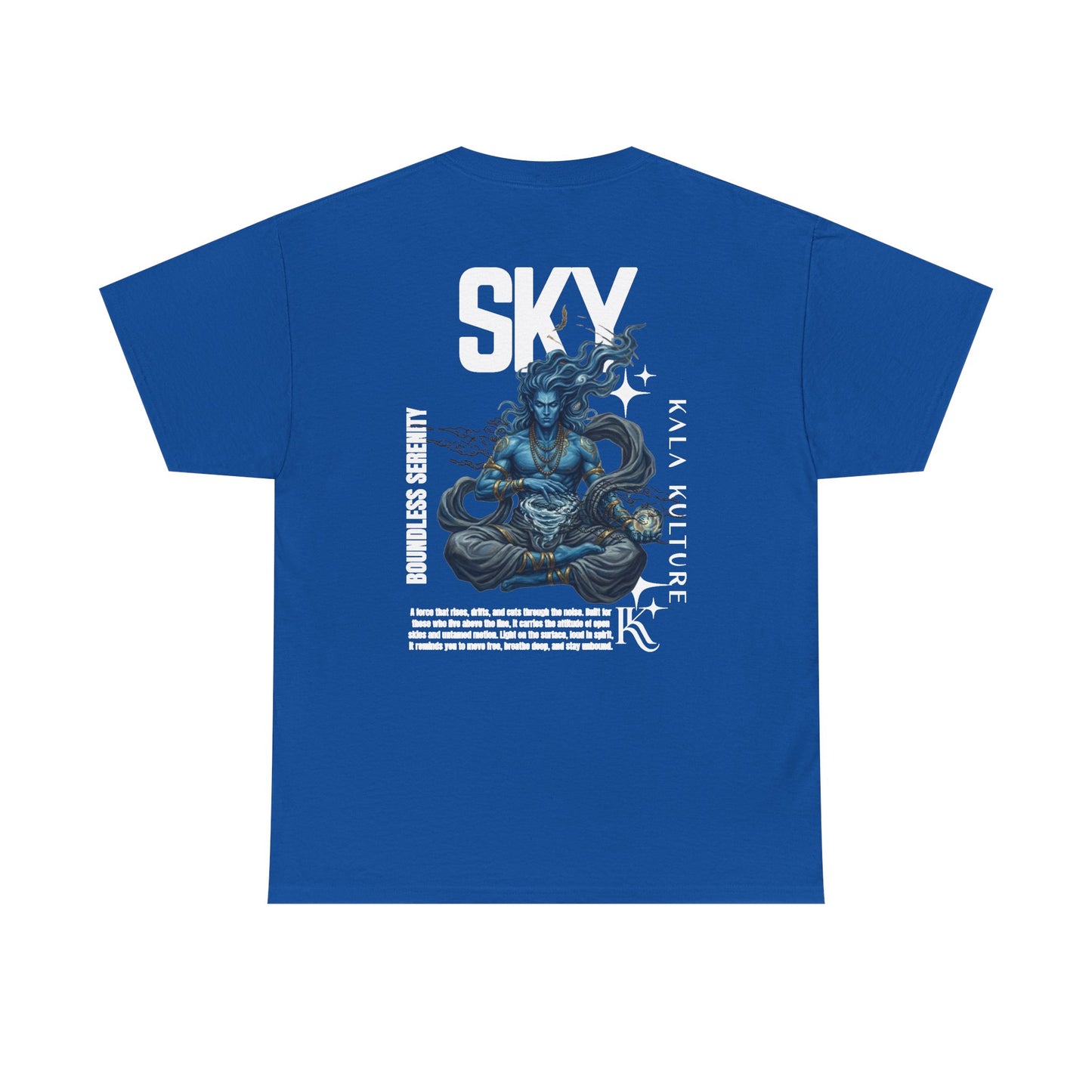 Sky Oversized T‑Shirt — Boundless Serenity Illustration Tee