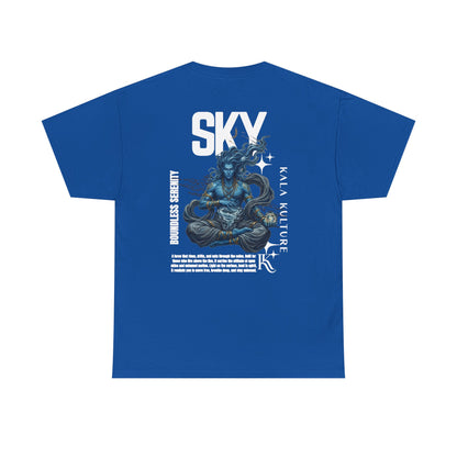 Sky Oversized T‑Shirt — Boundless Serenity Illustration Tee