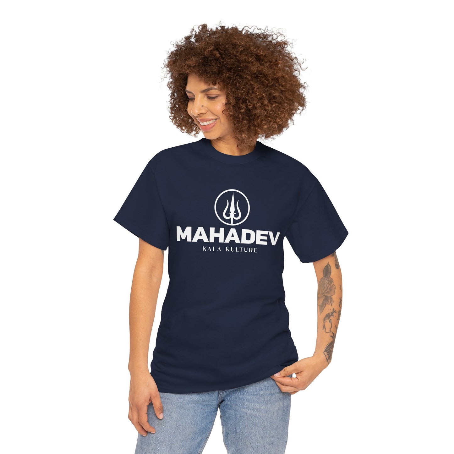 Mahadev Graphic T‑Shirt — Shiva Trident Illustration Tee