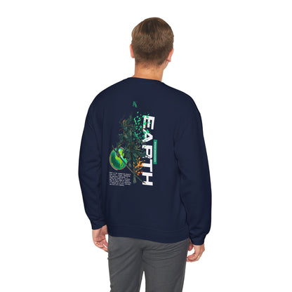 Earth Oversized Sweatshirt — Rooted Strength Illustration Tee