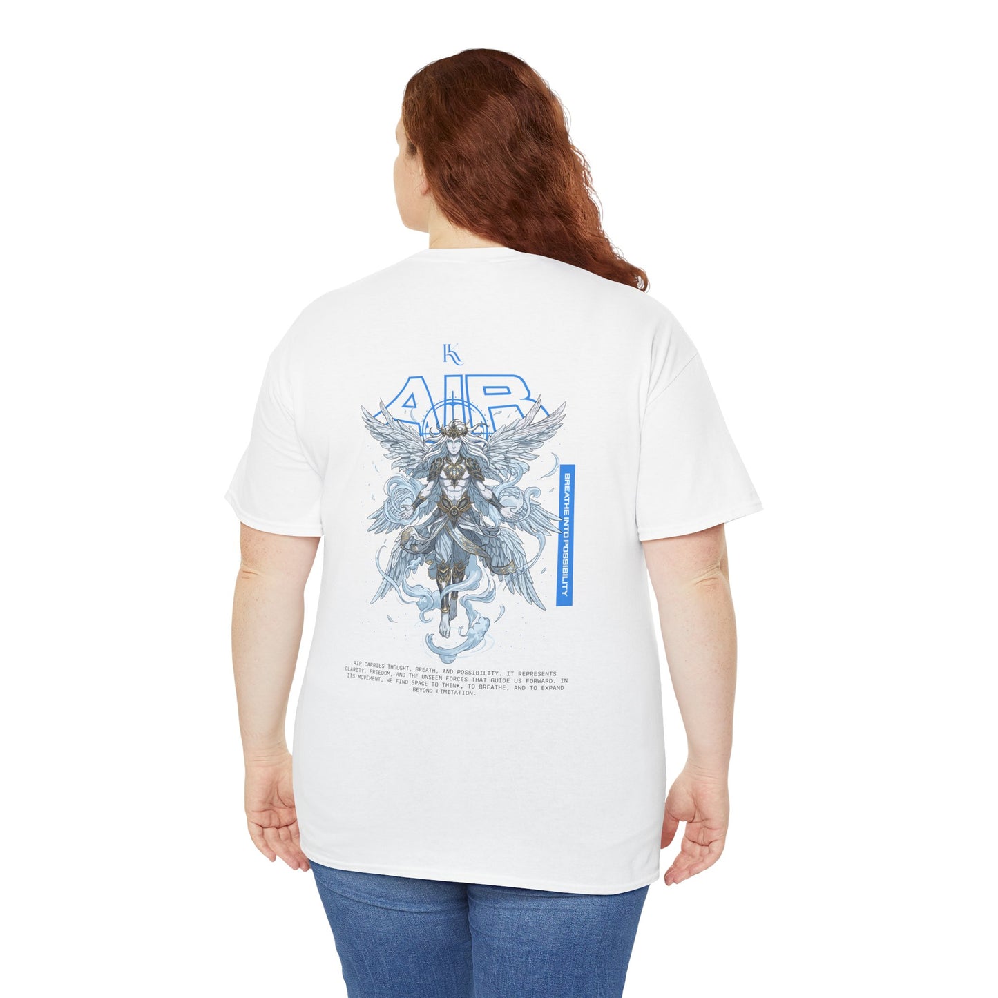 Air Oversized T‑Shirt — Flow & Freedom Illustration Tee