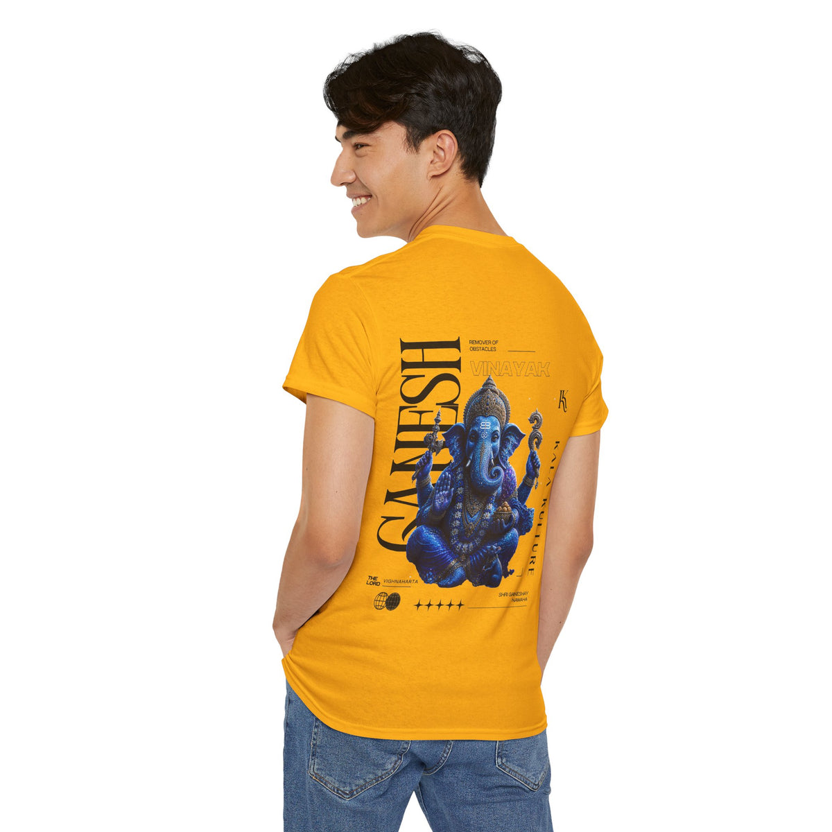 Ganesha Graphic T‑Shirt — Cosmic Wisdom Illustration Tee V3