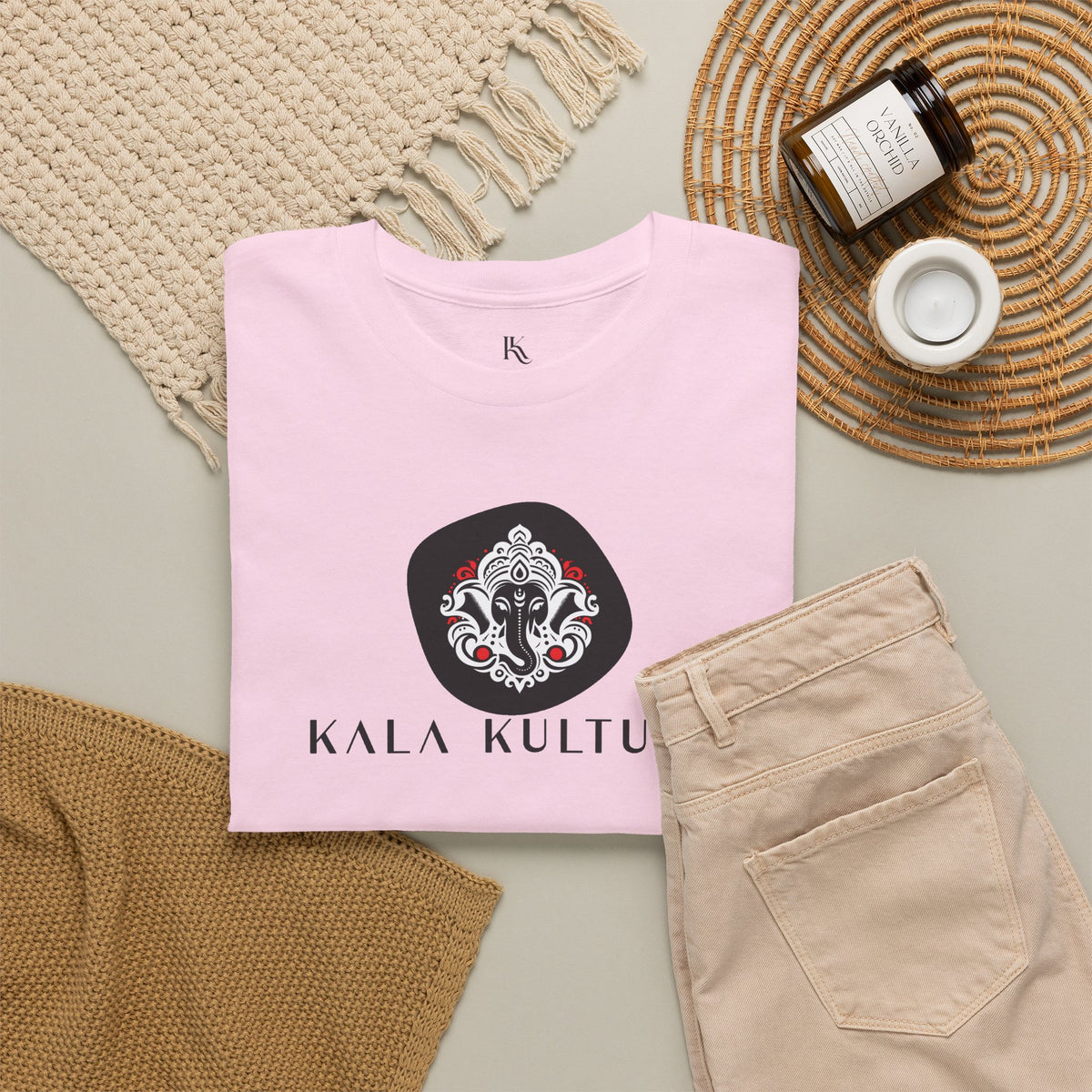 Ganesha Graphic T‑Shirt — Cosmic Wisdom Illustration Tee V3