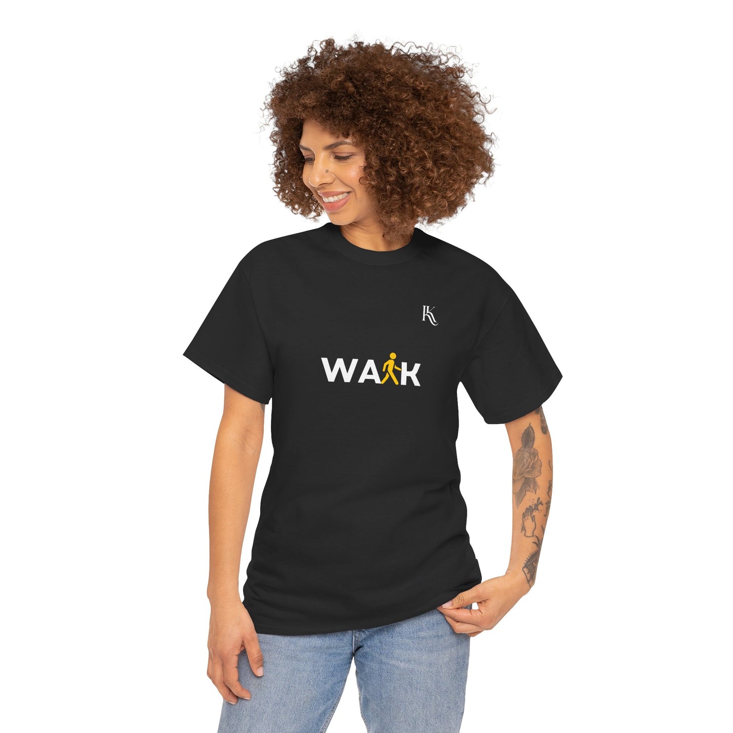 Walk Oversized T‑Shirt — Step With Purpose Illustration Tee