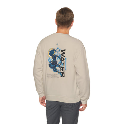 Water Oversized Sweatshirt — Calm & Clarity Illustration Tee
