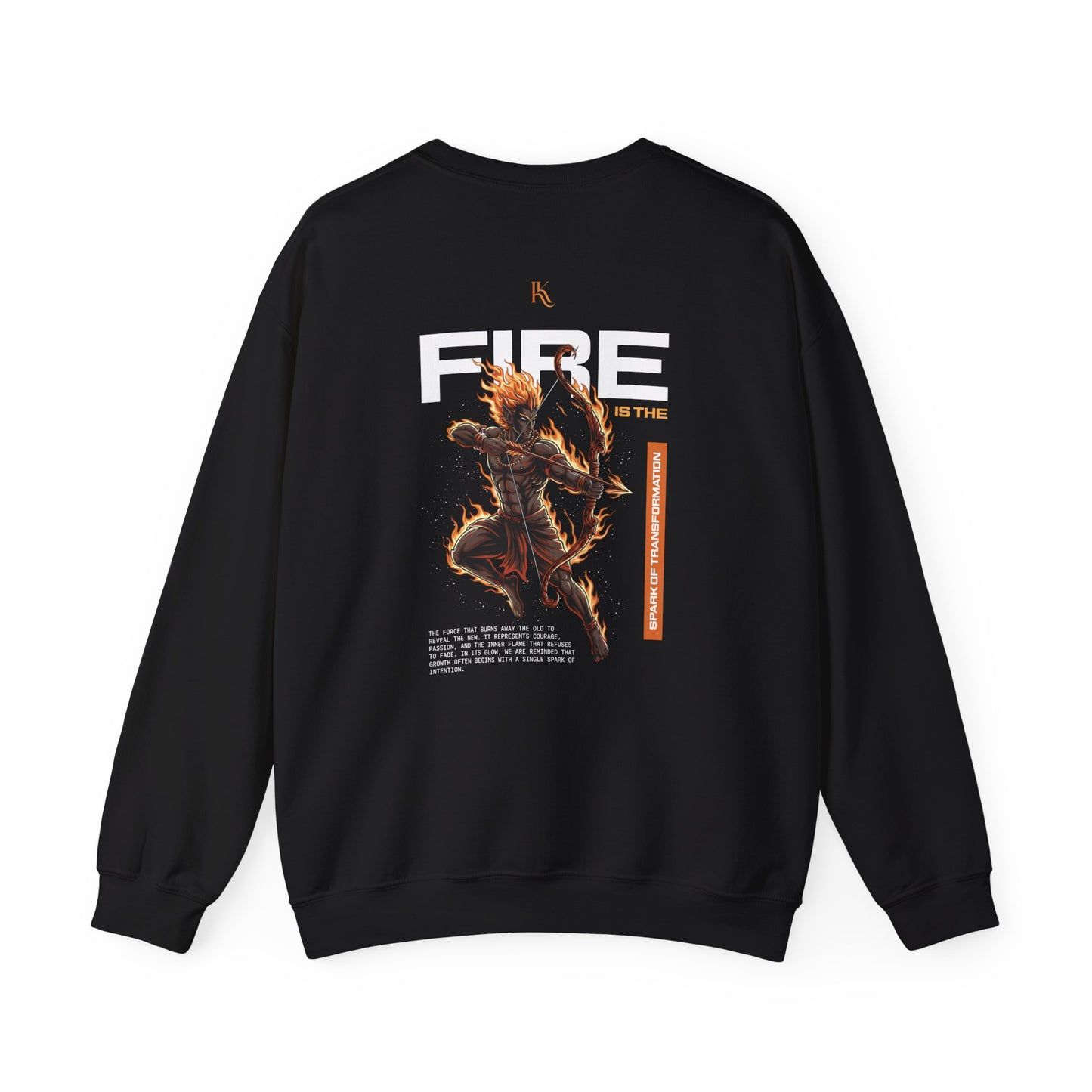 Fire Oversized Sweatshirt — Element of Power Illustration Tee