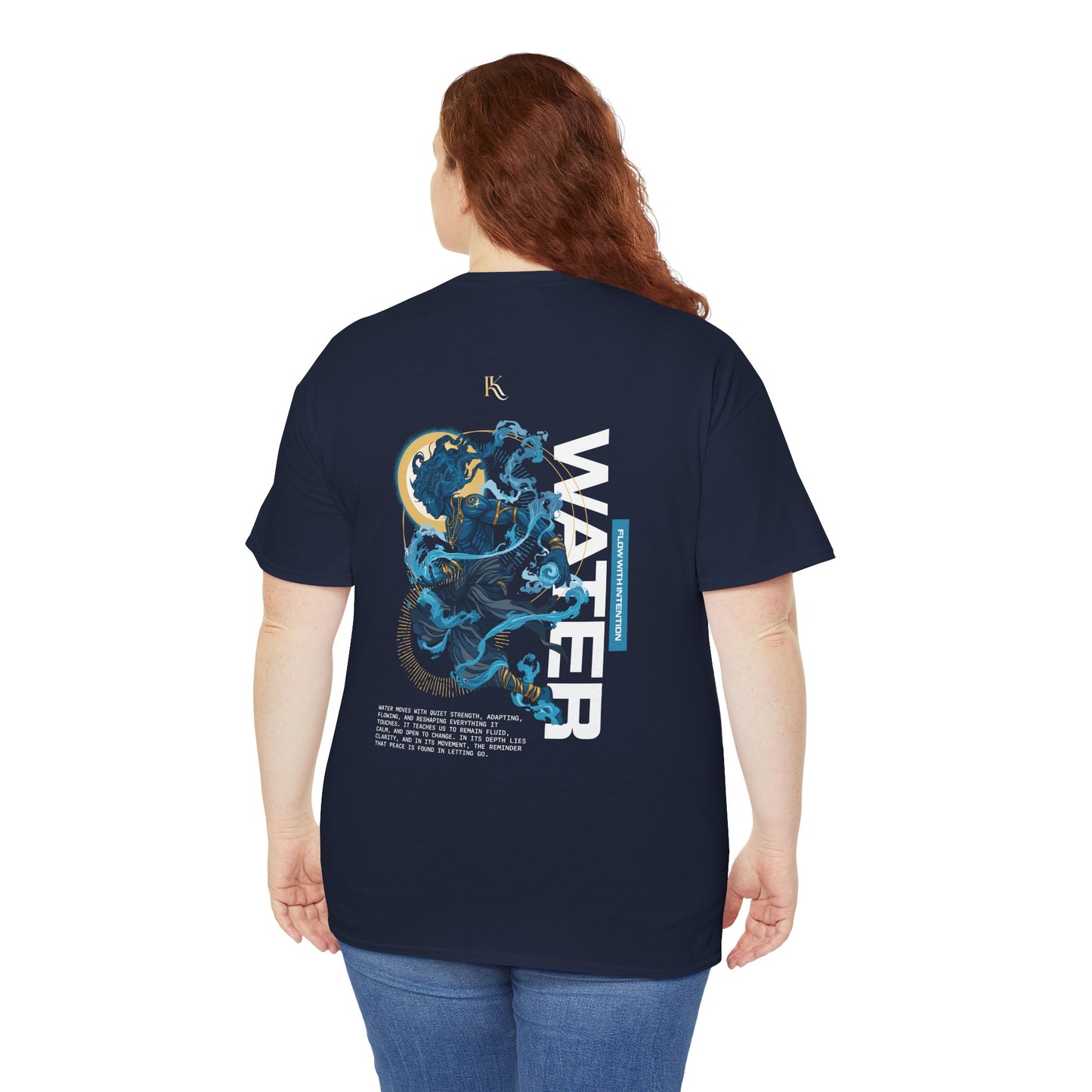 Water Oversized T‑Shirt — Calm & Clarity Illustration Tee