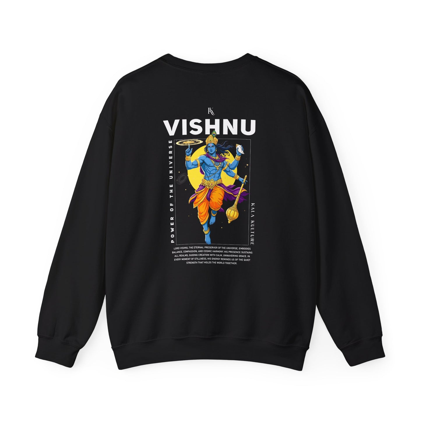 Vishnu Graphic Sweatshirt — Eternal Balance Illustration Tee