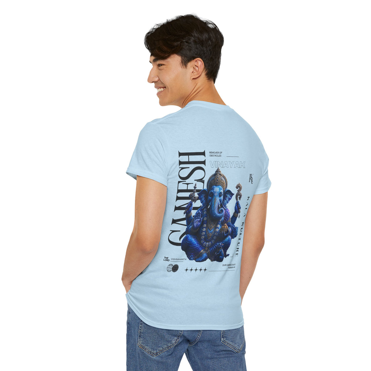 Ganesha Graphic T‑Shirt — Cosmic Wisdom Illustration Tee V3