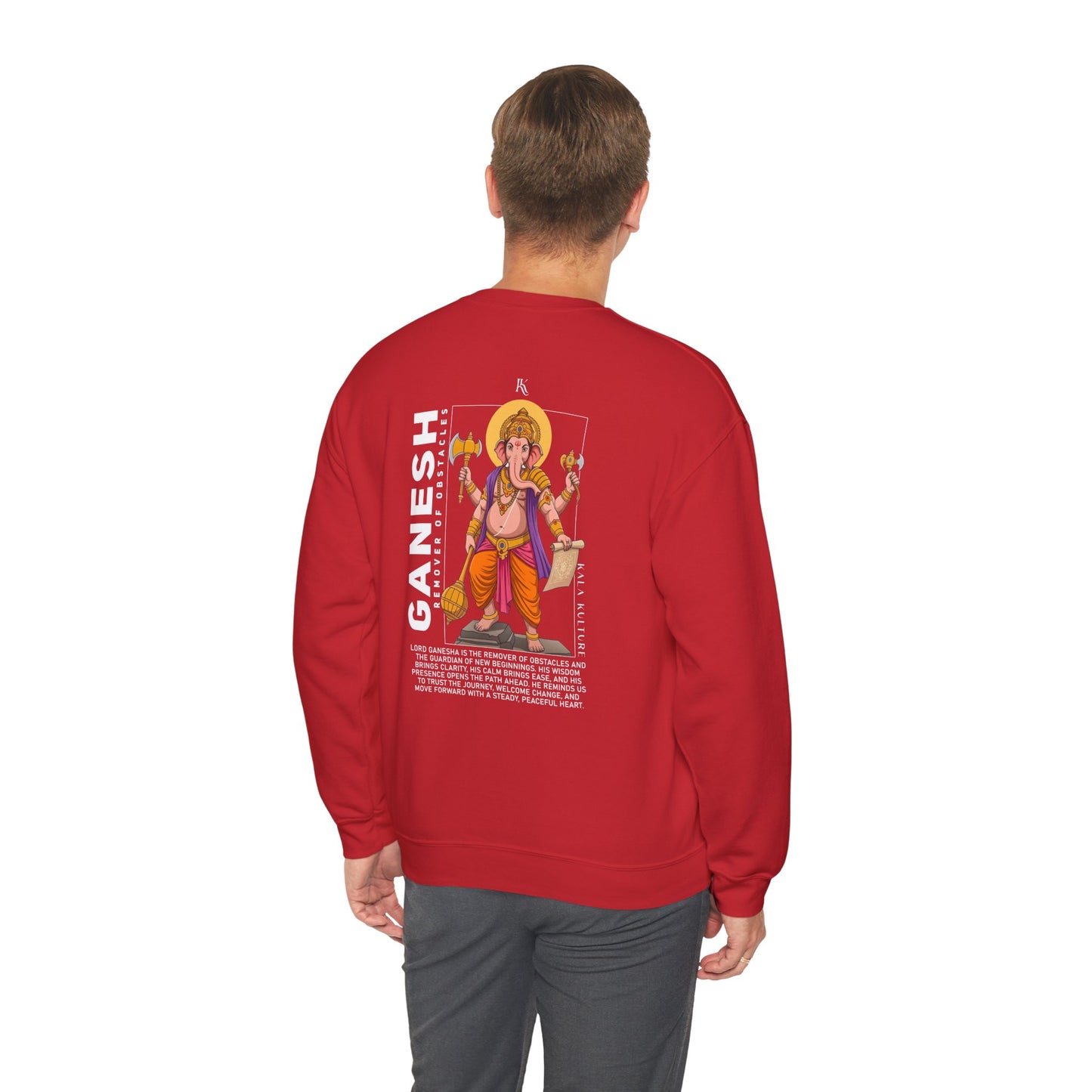 Ganesha Graphic Sweatshirt — Cosmic Wisdom Illustration Tee