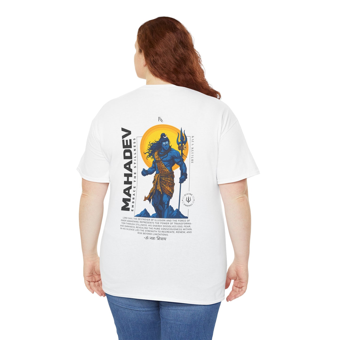 Mahadev Graphic T‑Shirt — Shiva Trident Illustration Tee