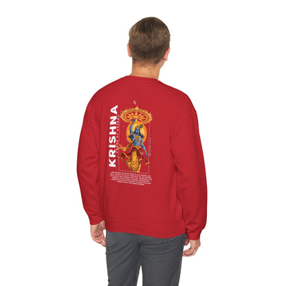 Krishna Graphic Sweatshirt — Divine Melody Illustration Tee