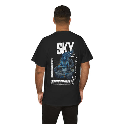 Sky Oversized T‑Shirt — Boundless Serenity Illustration Tee