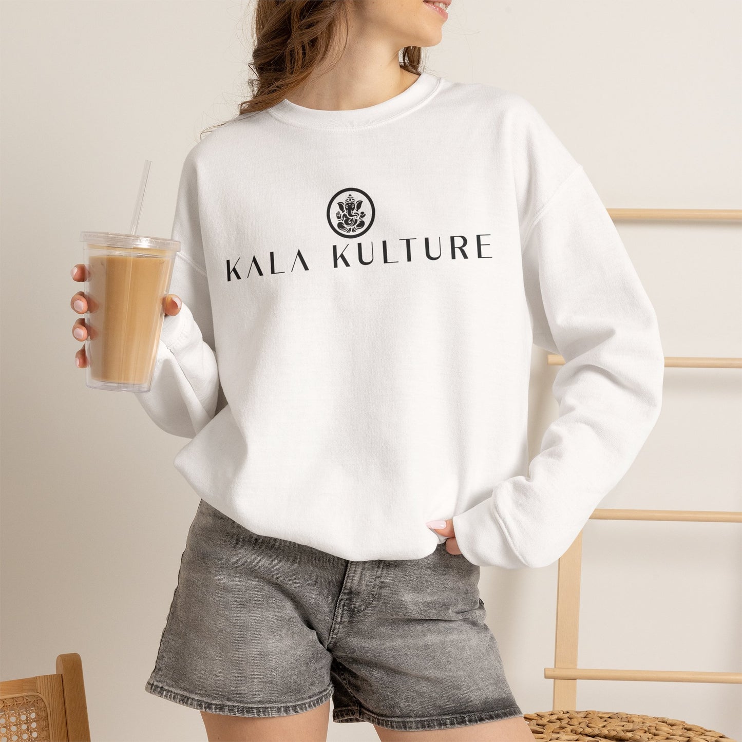 Ganesha Graphic Sweatshirt — Cosmic Wisdom Illustration Tee