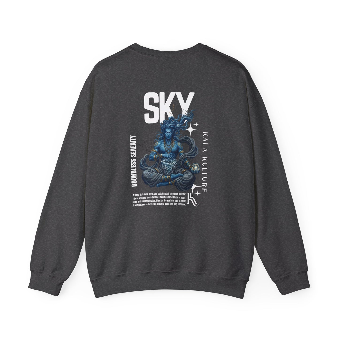 Sky Oversized Sweatshirt — Boundless Serenity Illustration Tee