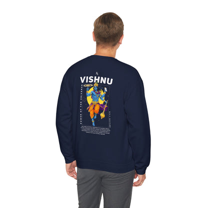 Vishnu Graphic Sweatshirt — Eternal Balance Illustration Tee