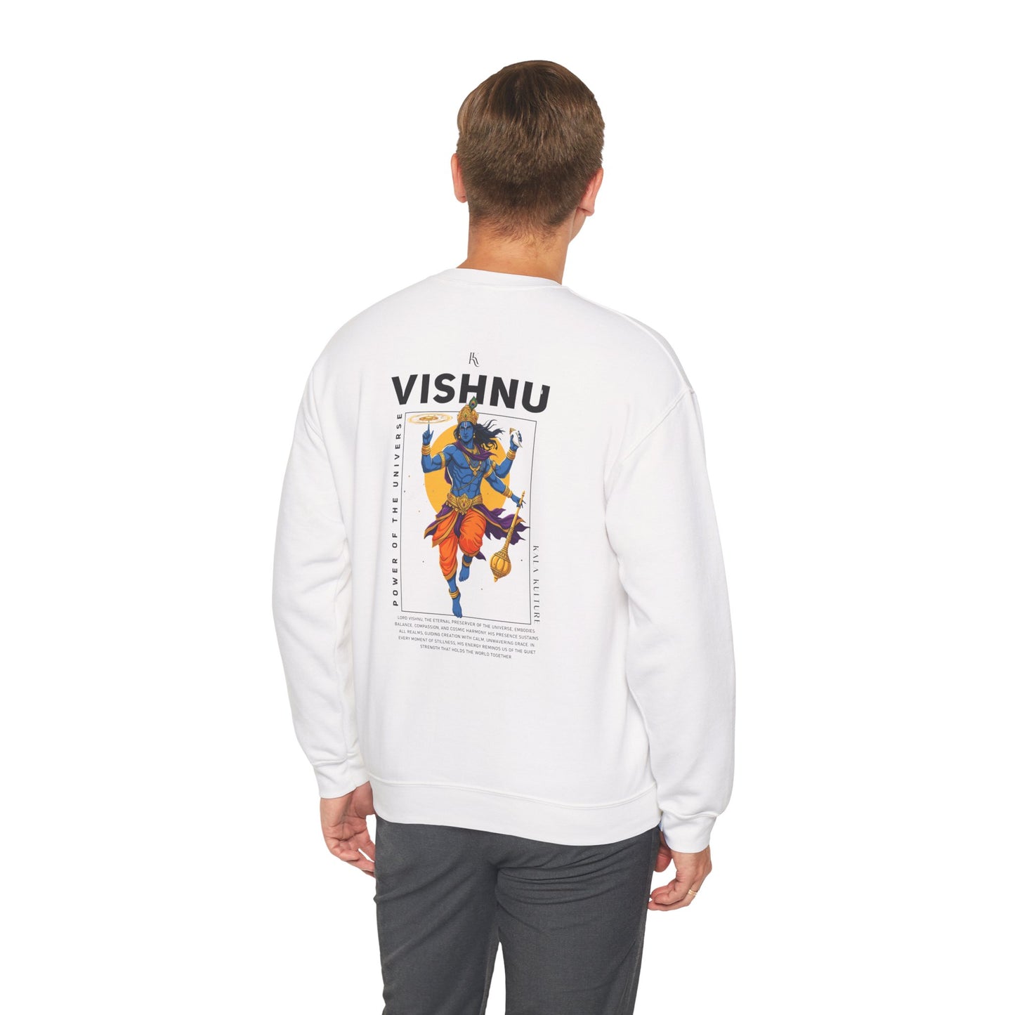 Vishnu Graphic Sweatshirt — Eternal Balance Illustration Tee