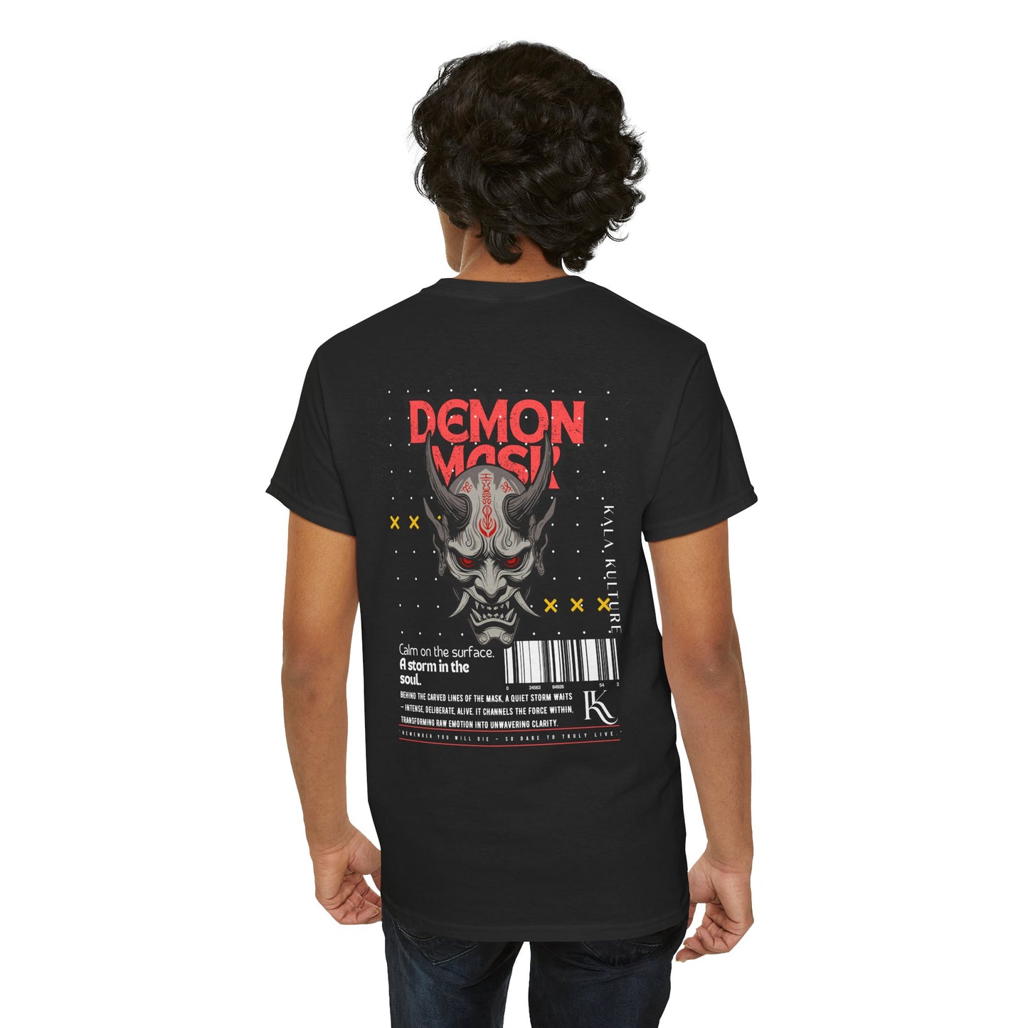 Demon Mask Oversized T‑Shirt — Fearless Within