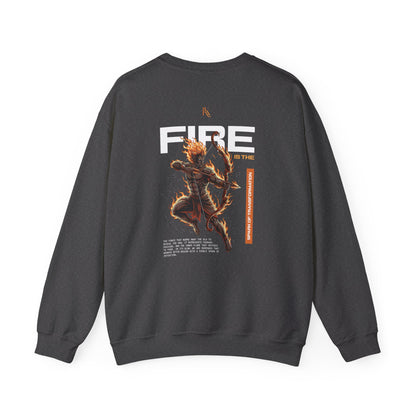 Fire Oversized Sweatshirt — Element of Power Illustration Tee