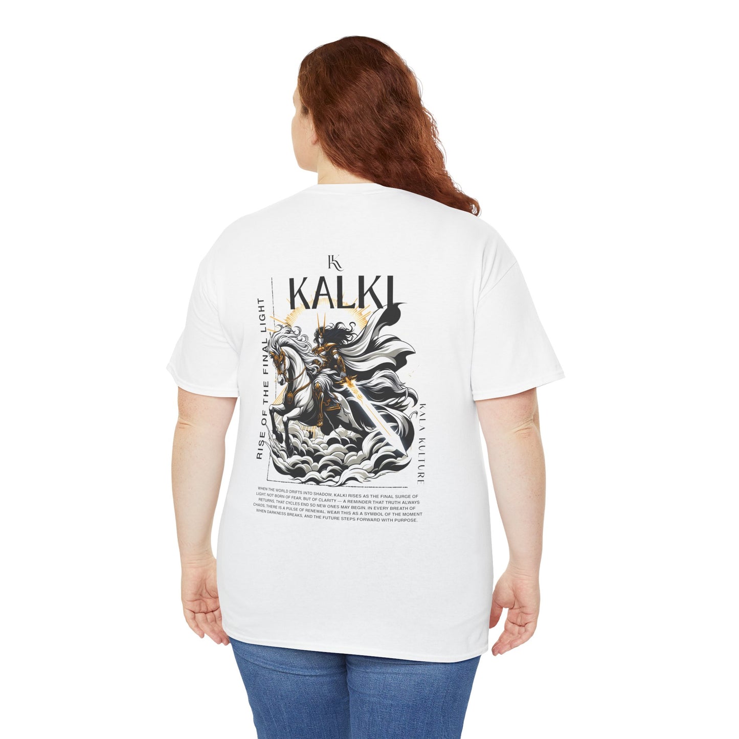 Kalki Oversized T‑Shirt — End of the Dark Age Illustration Tee